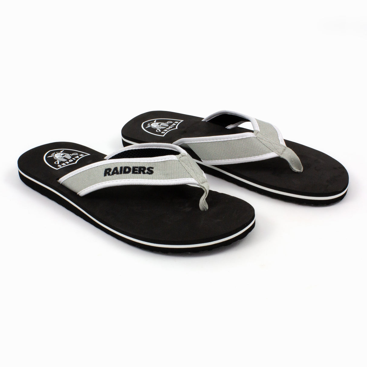 Las Vegas Raiders FOCO Contour Flip Flops Sandals