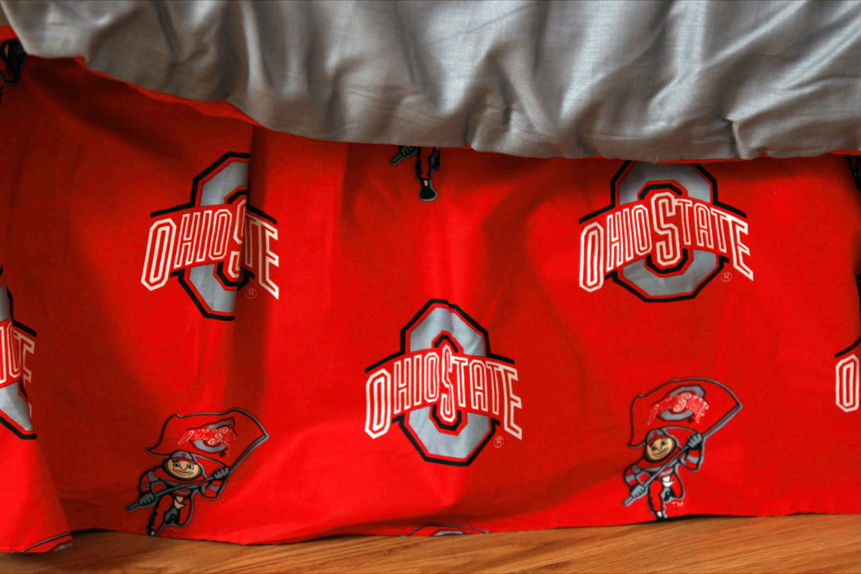Ohio State Buckeyes Dust Ruffle