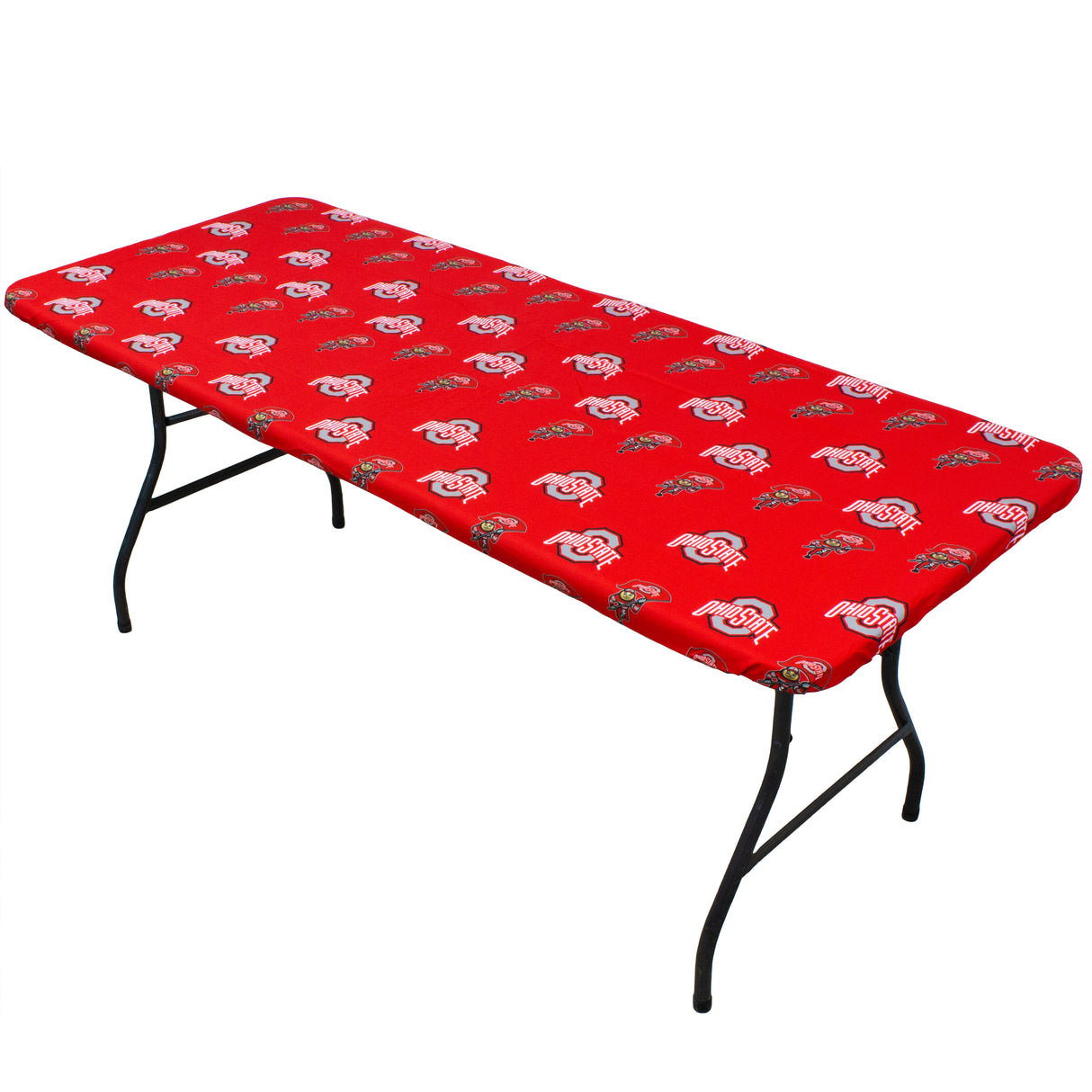 Ohio State Buckeyes Fitted Table Cover / Tablecloth:  3 Sizes Available