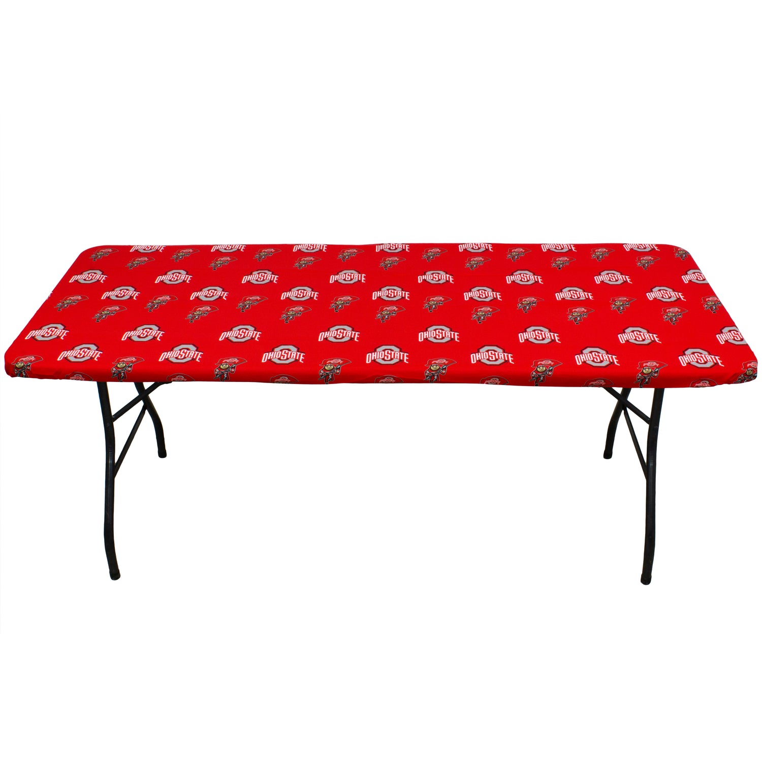 Ohio State Buckeyes Fitted Table Cover / Tablecloth:  3 Sizes Available