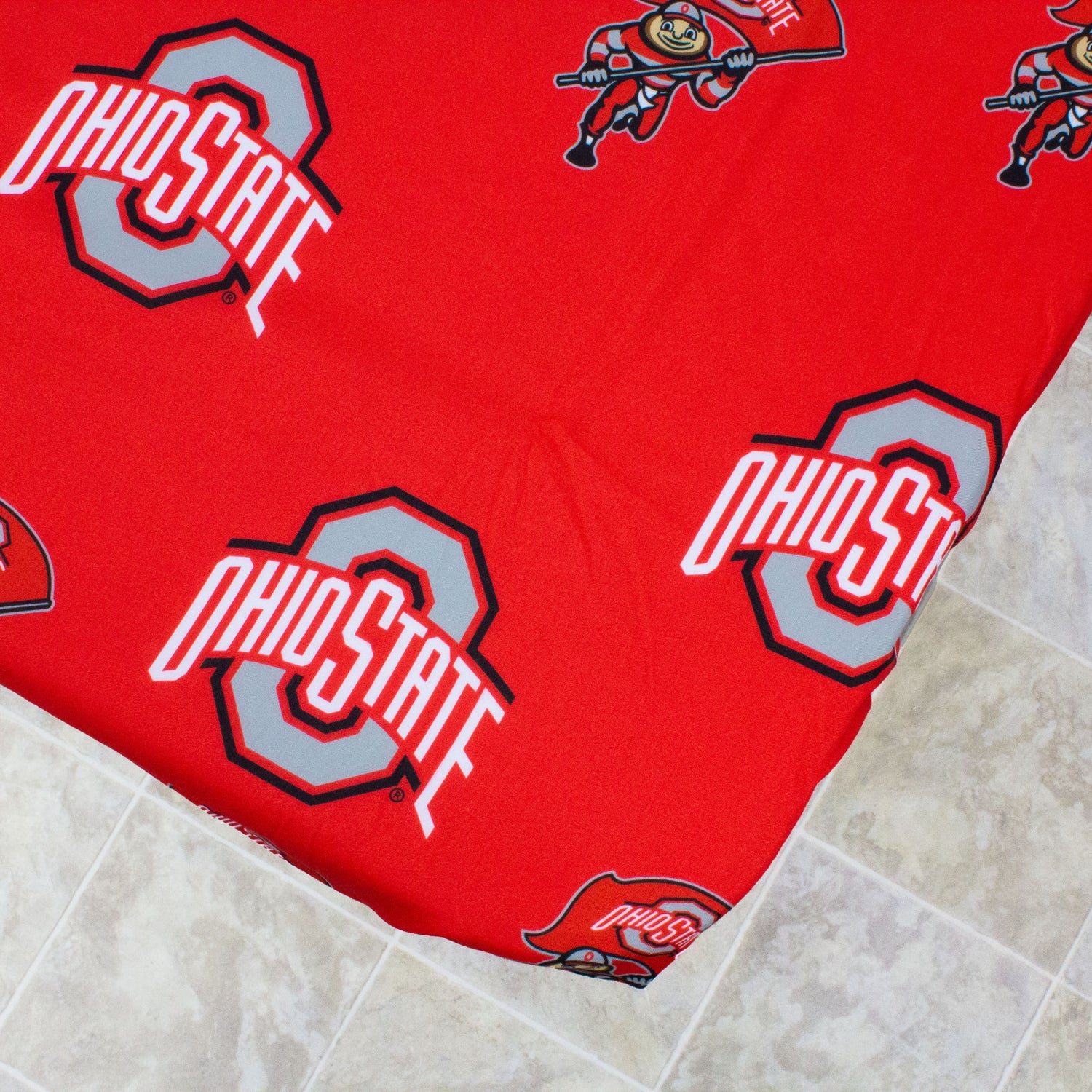 Ohio State Buckeyes Fitted Table Cover / Tablecloth:  3 Sizes Available