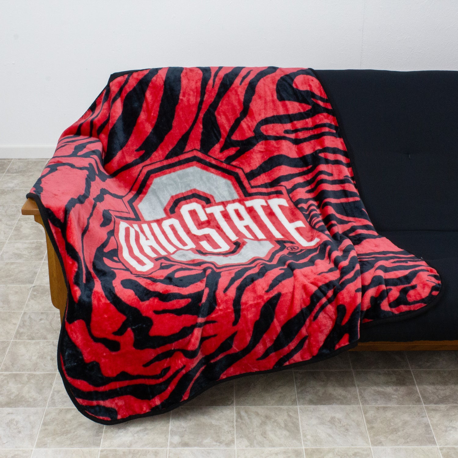 Ohio State Buckeyes Raschel Throw Blanket, 50" x 60"