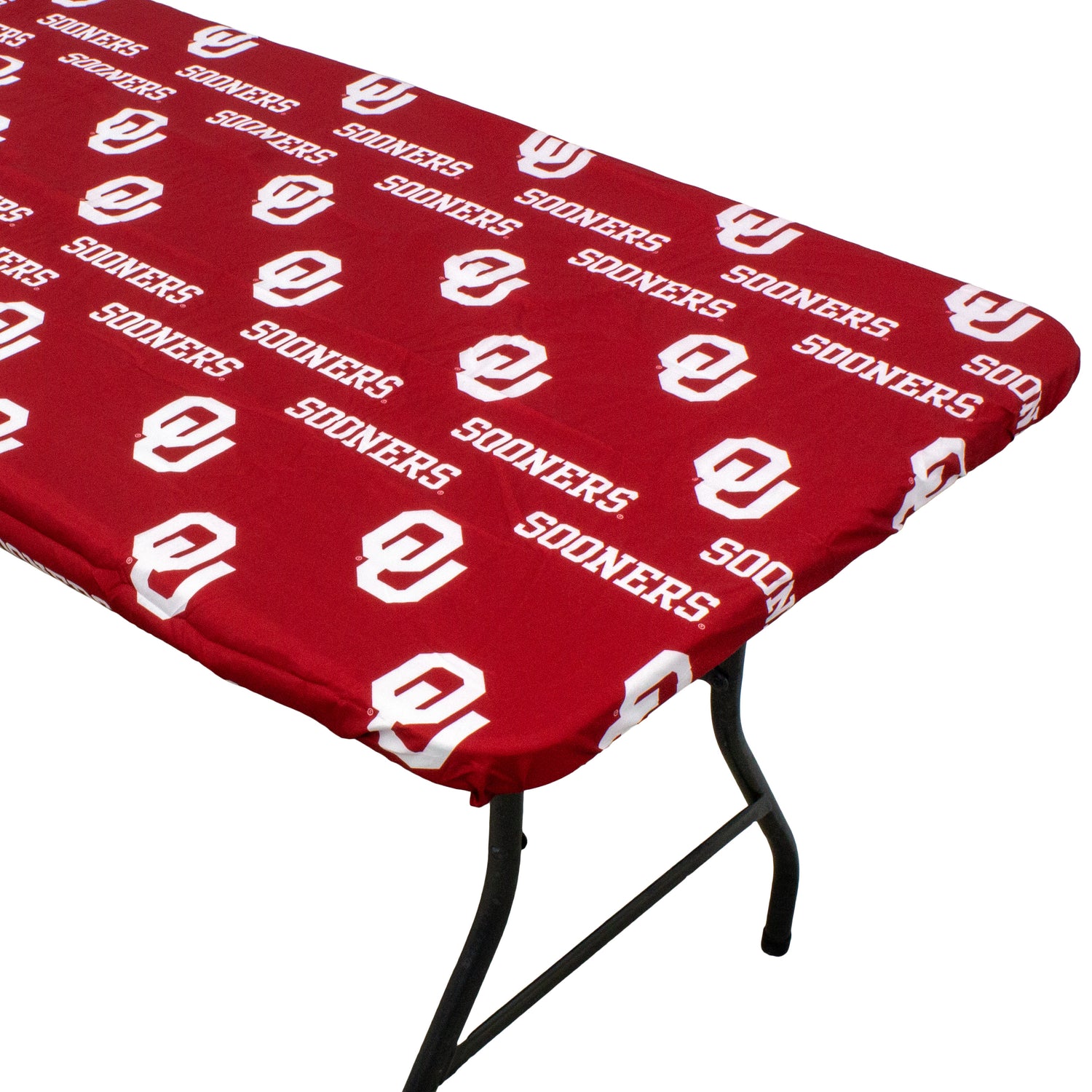 Oklahoma Sooners Fitted Table Cover / Tablecloth:  3 Sizes Available