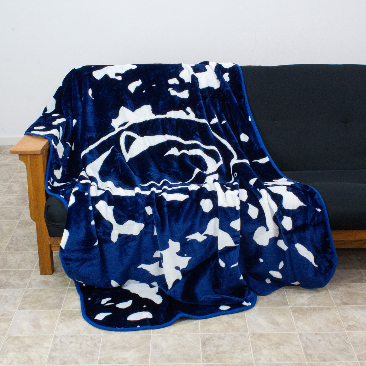Penn State Nittany Lions Plush Throw Blanket, Bedspread, 86" x 63"