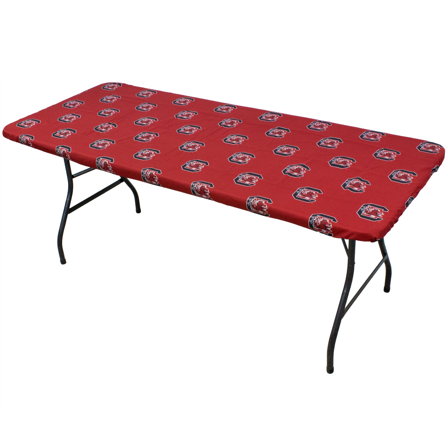 South Carolina Gamecocks Fitted Table Cover / Tablecloth:  3 Sizes Available