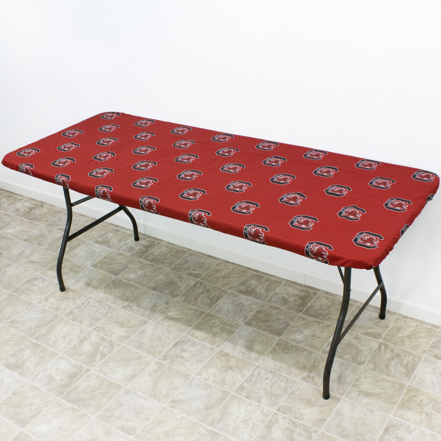 South Carolina Gamecocks Fitted Table Cover / Tablecloth:  3 Sizes Available