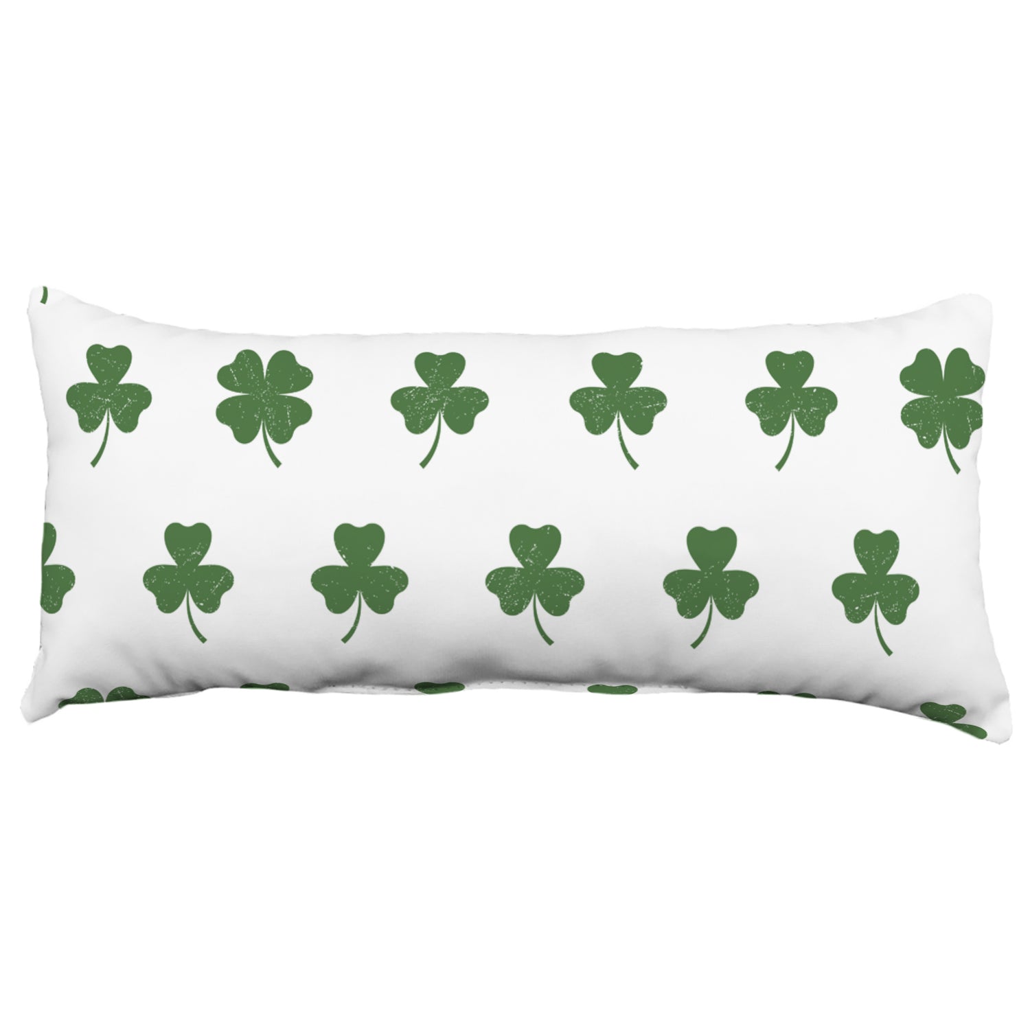 Distressed Clovers Decorative Pillow, 2 Sizes, Made in the USA