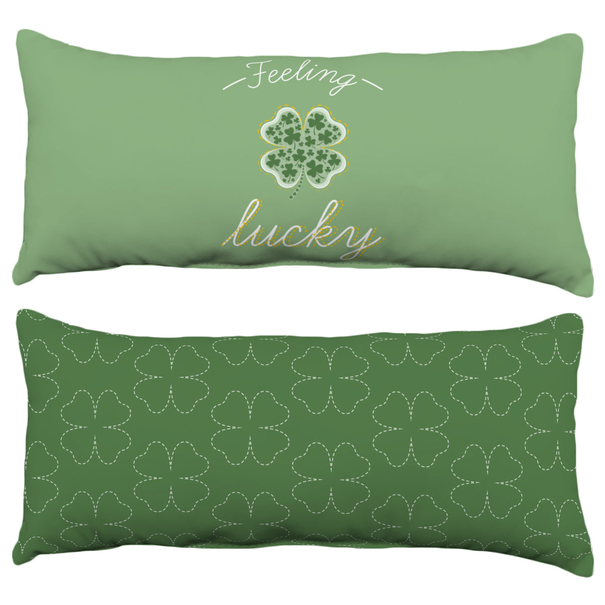 Feeling Lucky Decorative Pillow, 2 Sizes, Made in the USA