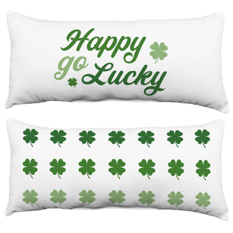 Happy Go Lucky Decorative Pillow, 2 Sizes, Made in the USA