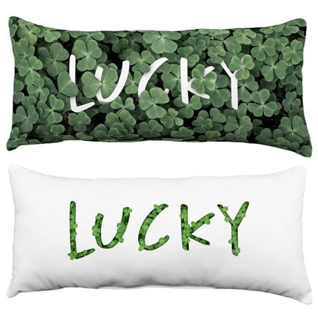 Lucky Clover Patch Decorative Pillow, 2 Sizes, Made in the USA