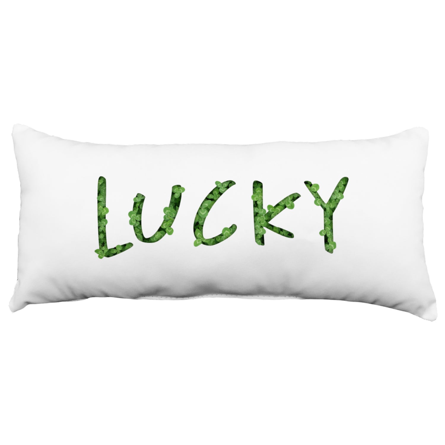 Lucky Clover Patch Decorative Pillow, 2 Sizes, Made in the USA