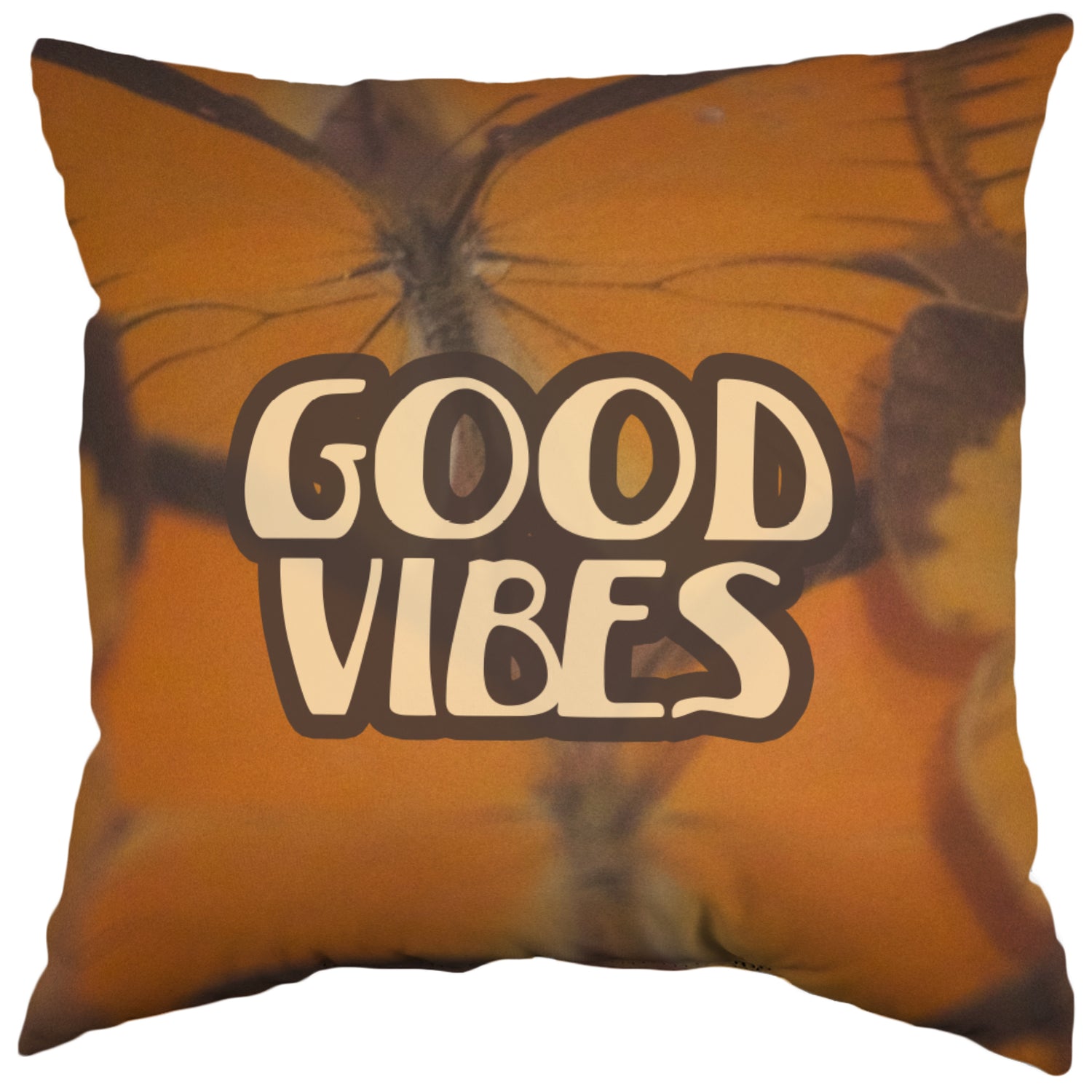 Good Vibes Double Sided Pillow, Made in the USA