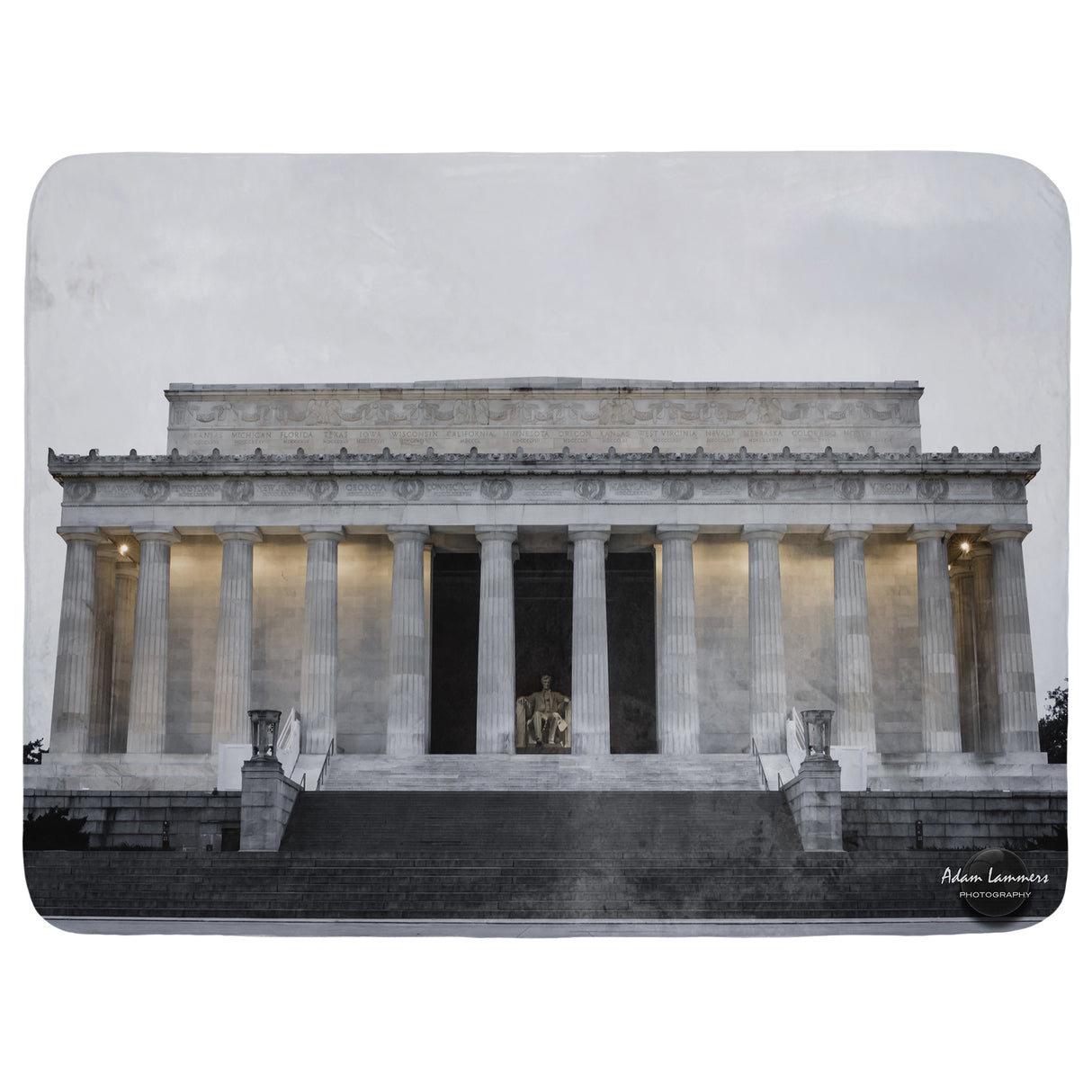 Lincoln Memorial Throw Blanket