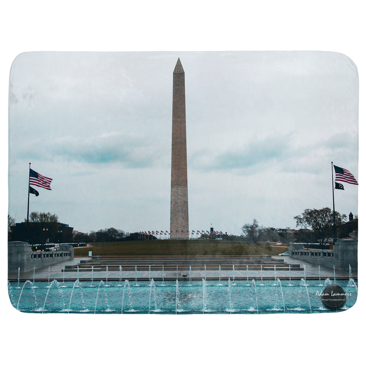 Washington Monument Throw Blanket