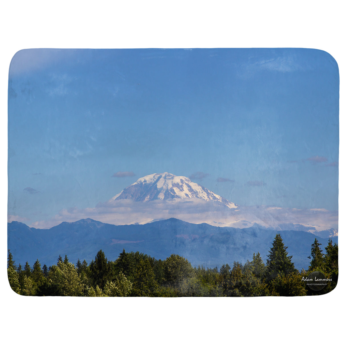 Mount Rainier Throw Blanket