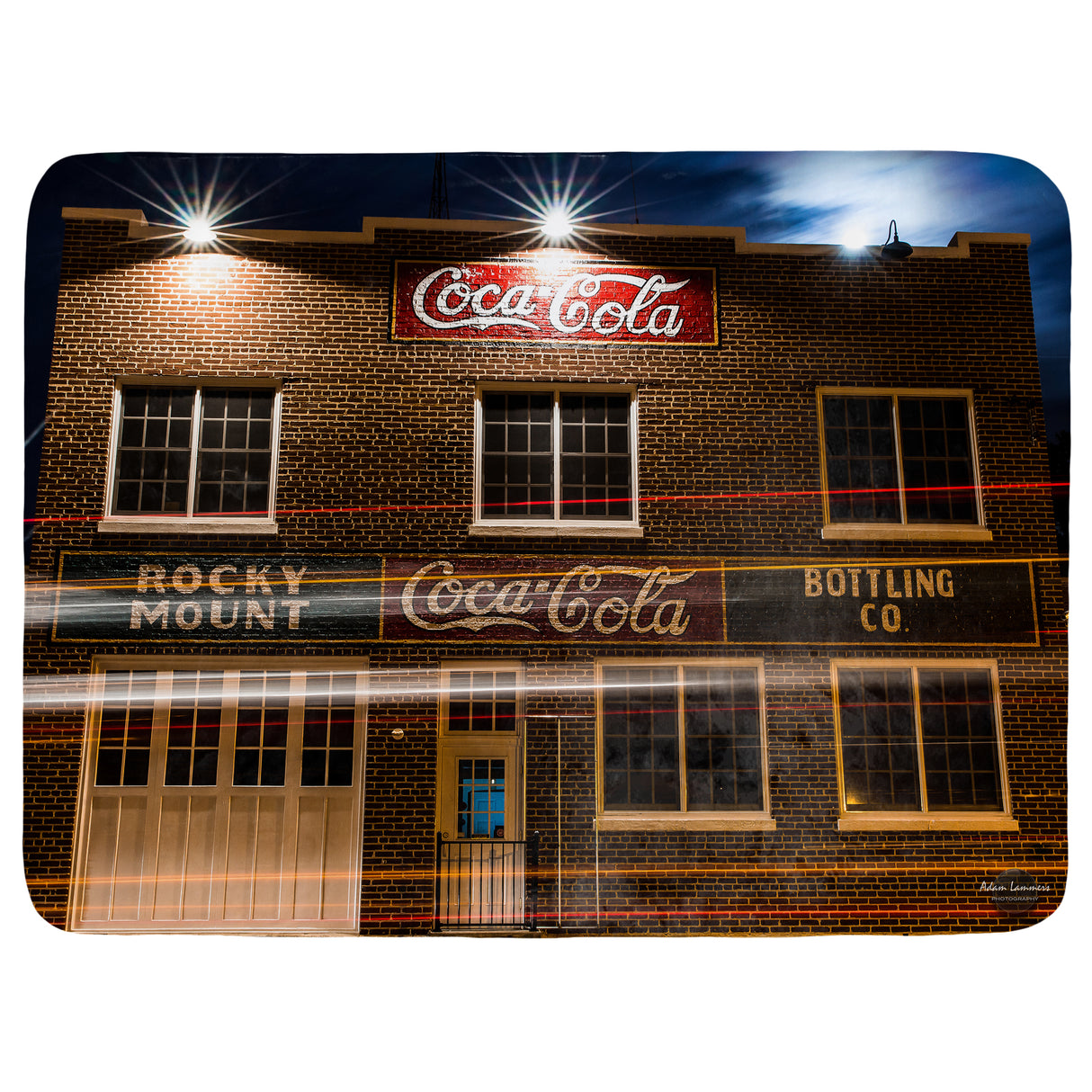 Rocky Mount Coca-Cola Bottling Co. Building Throw Blanket