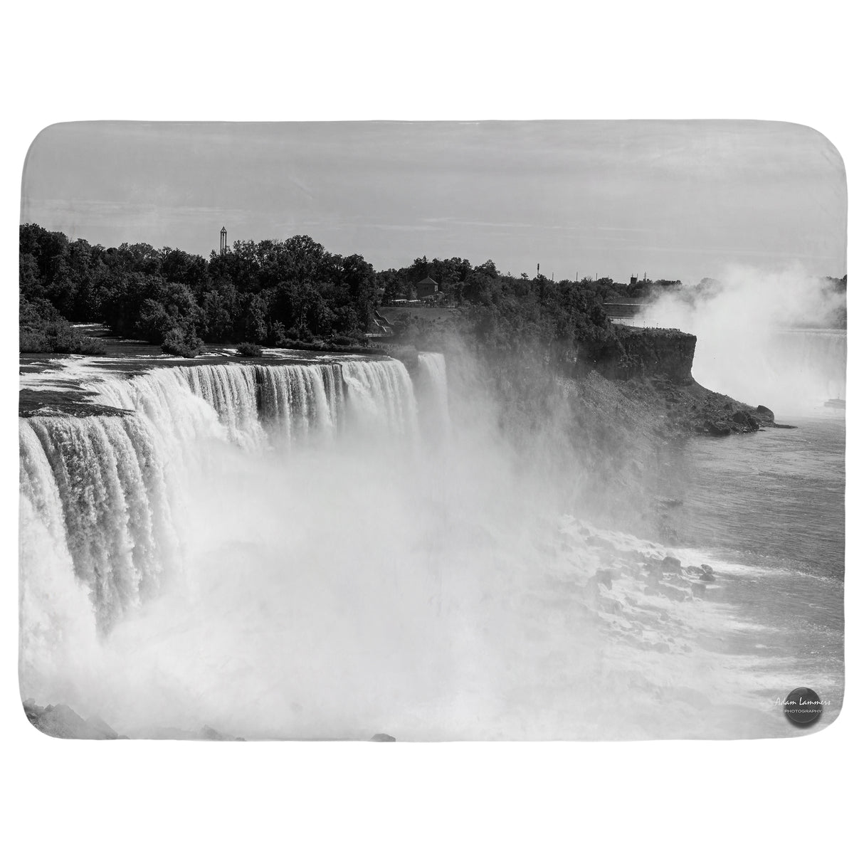 Niagara Falls Waterfall Throw Blanket