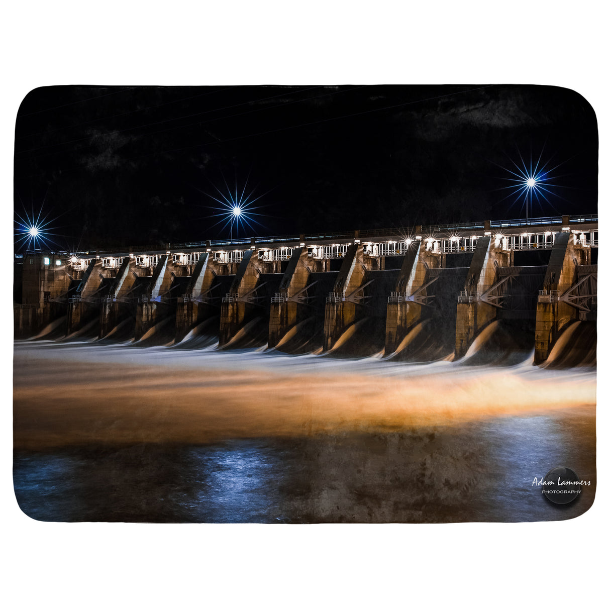 Gavins Point Dam Throw Blanket