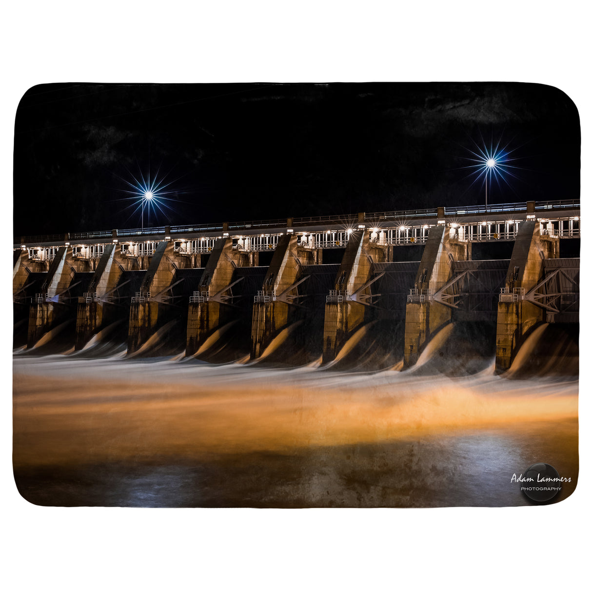 Gavins Point Dam Throw Blanket