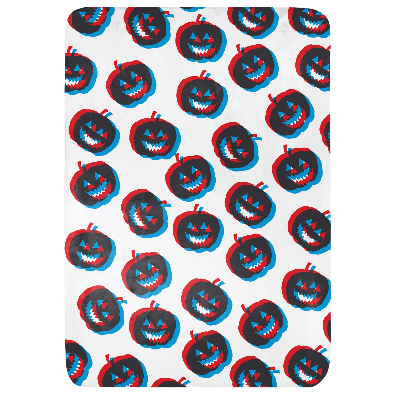 Trippy Pumpkins Throw Blanket