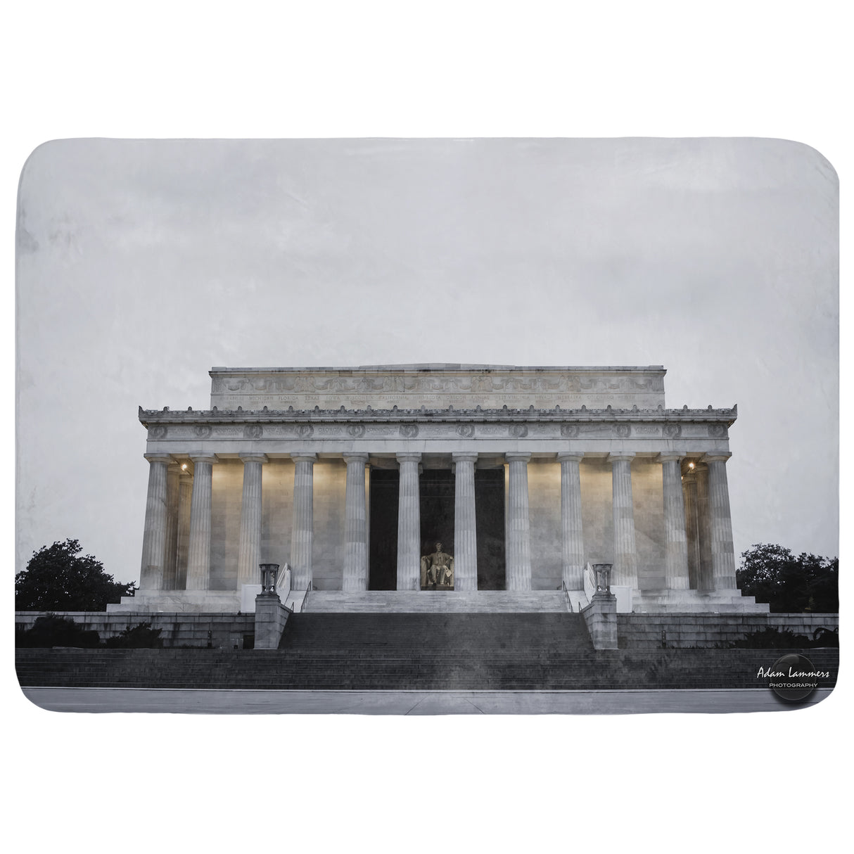 Lincoln Memorial Throw Blanket
