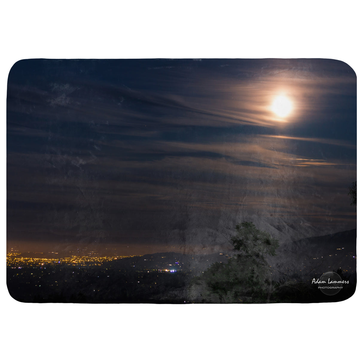 City Night Sky Throw Blanket