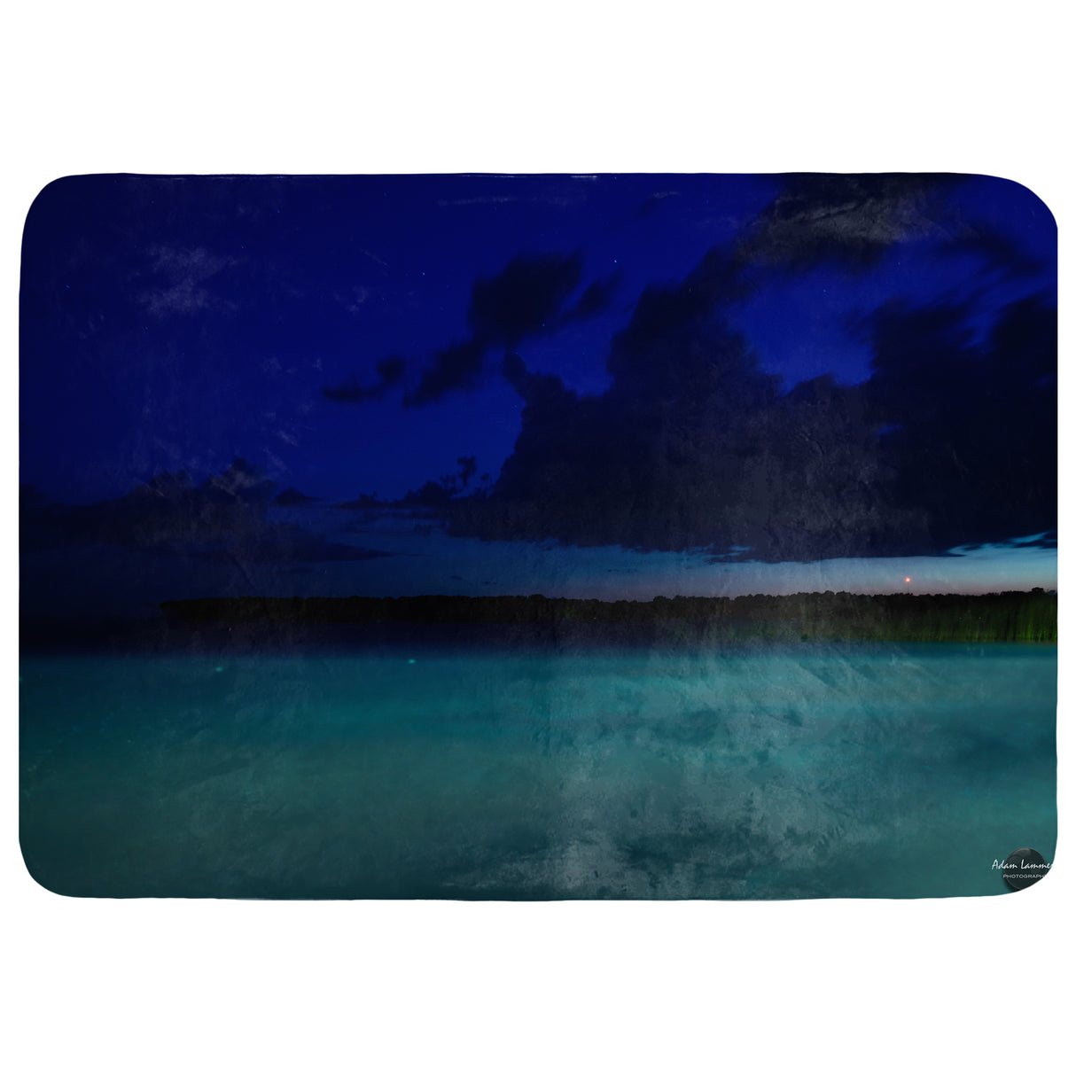Great Lakes at Night Throw Blanket