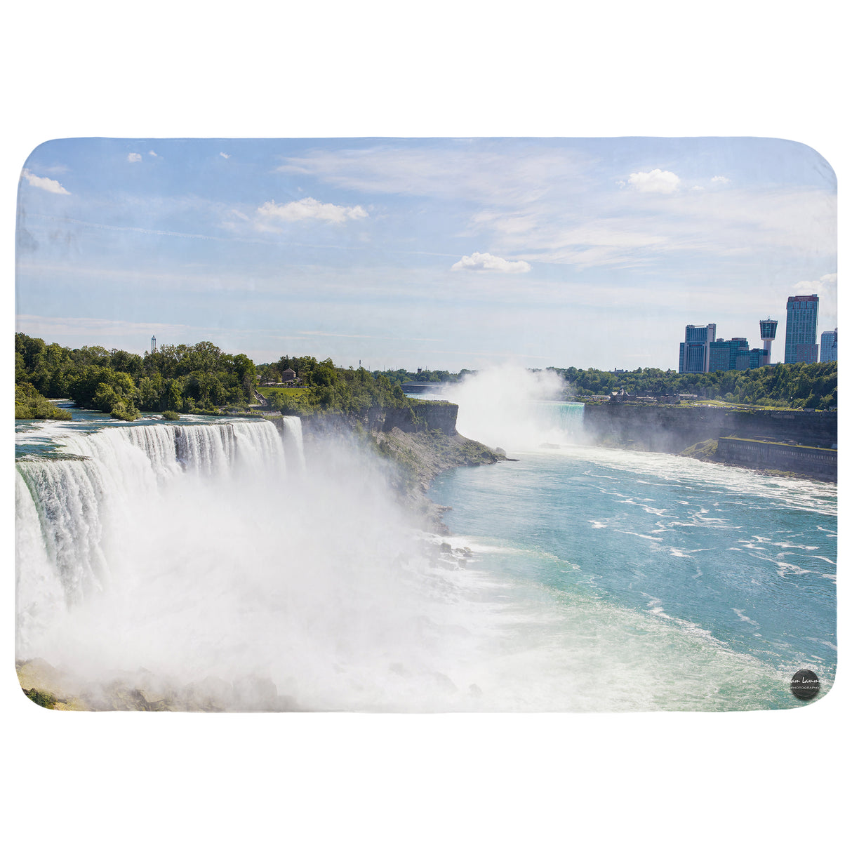 Niagara Falls Waterfall Throw Blanket