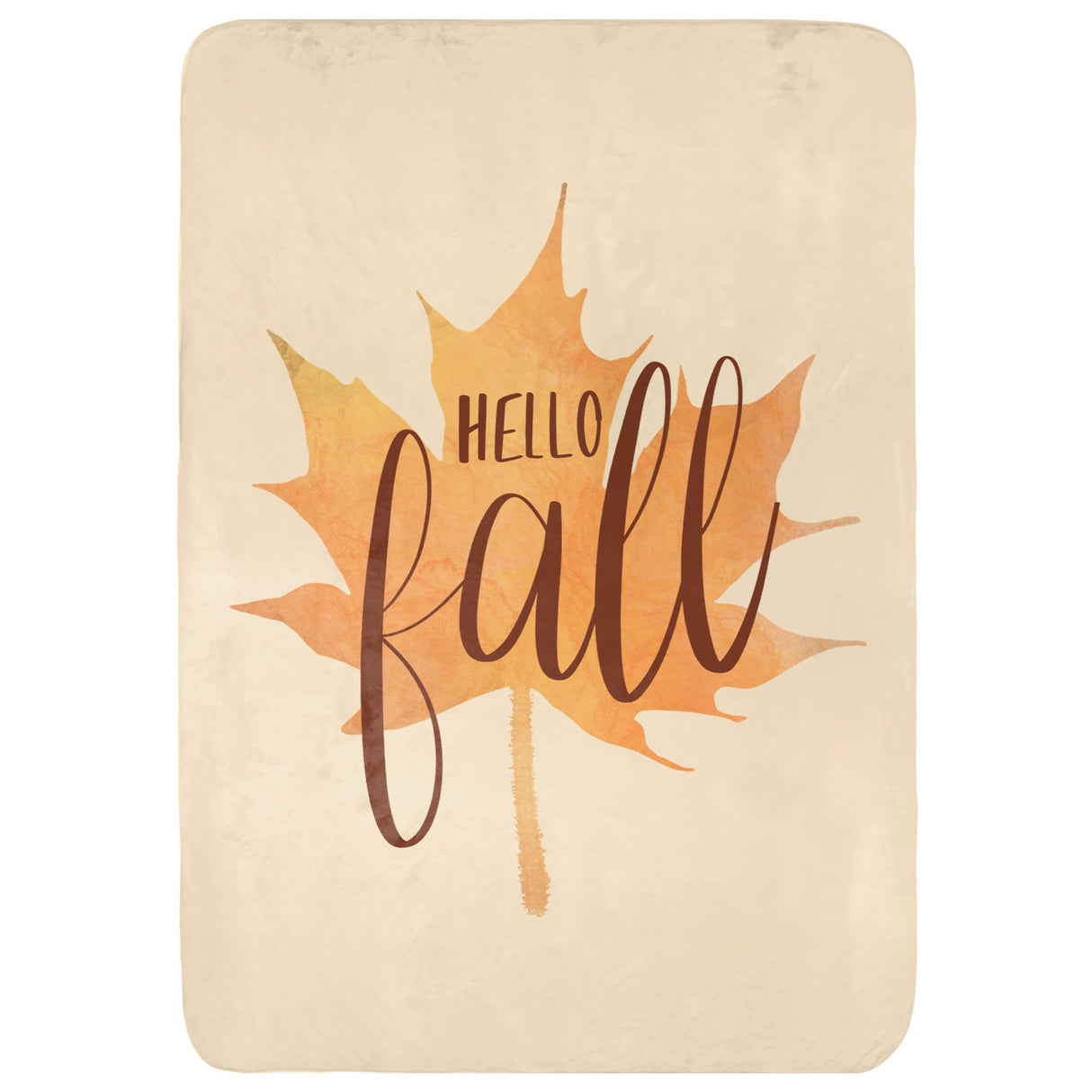 Hello Fall Throw Blanket