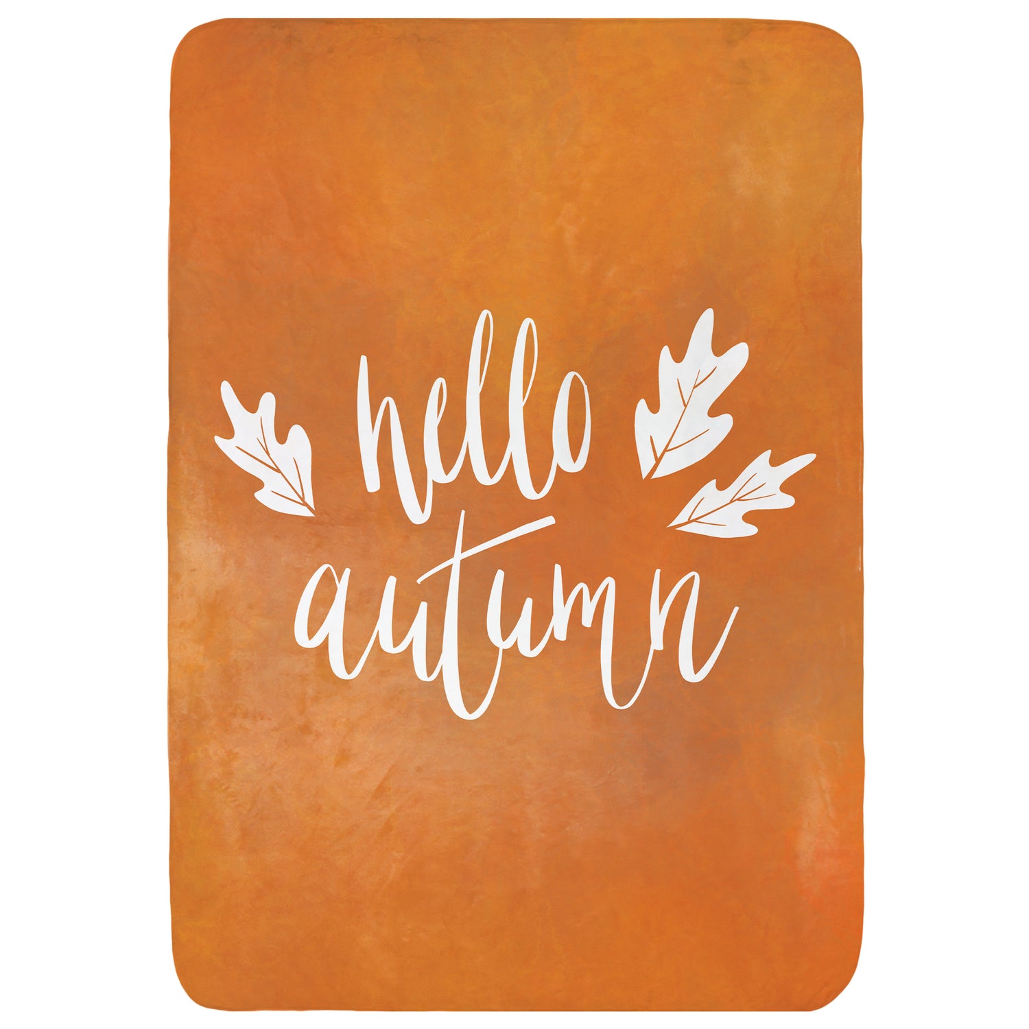 Hello Autumn Throw Blanket