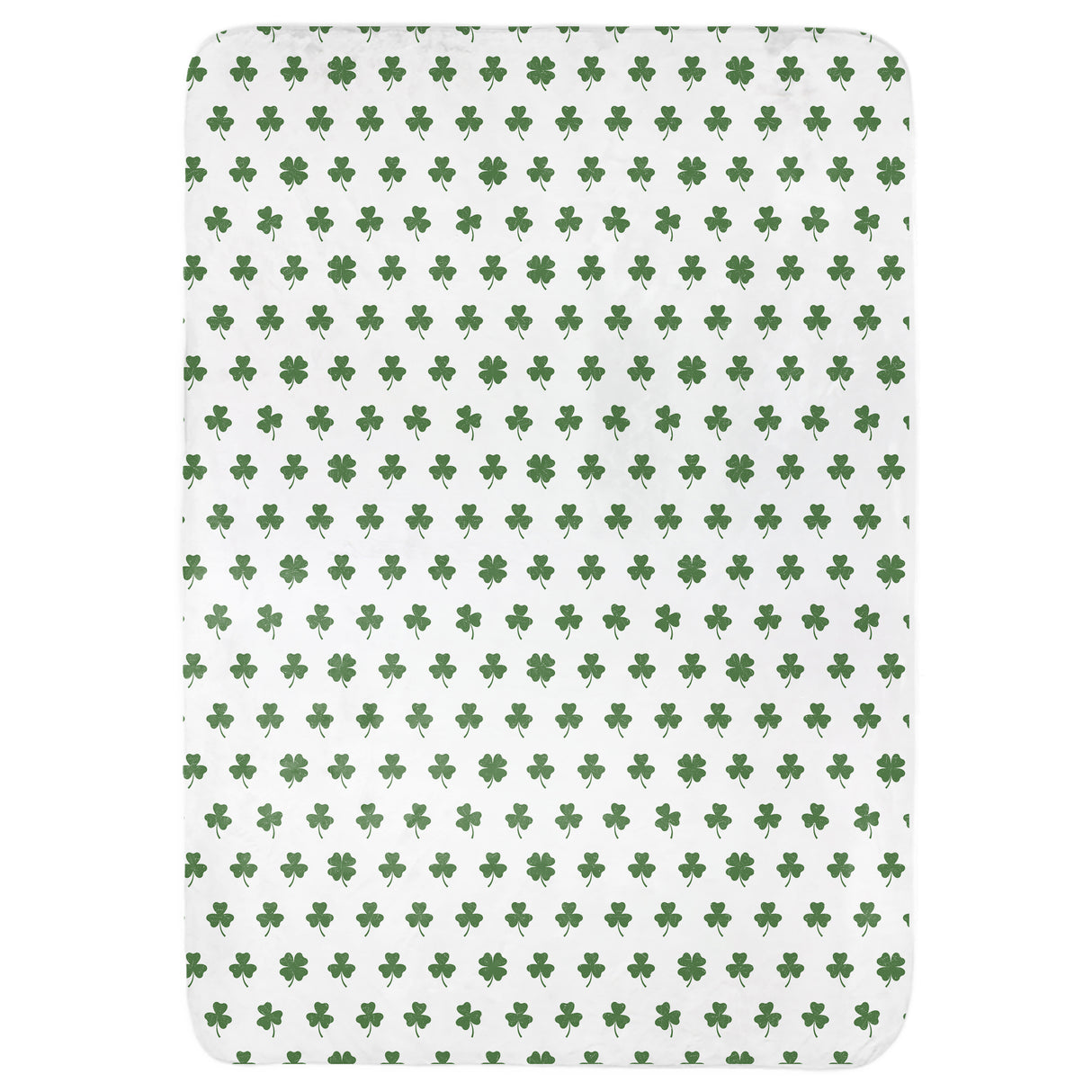 Distressed Clovers Throw Blanket