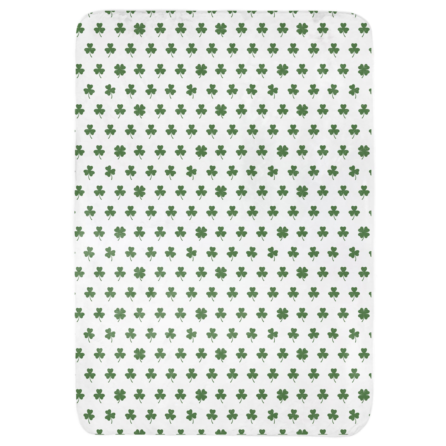 Distressed Clovers Throw Blanket