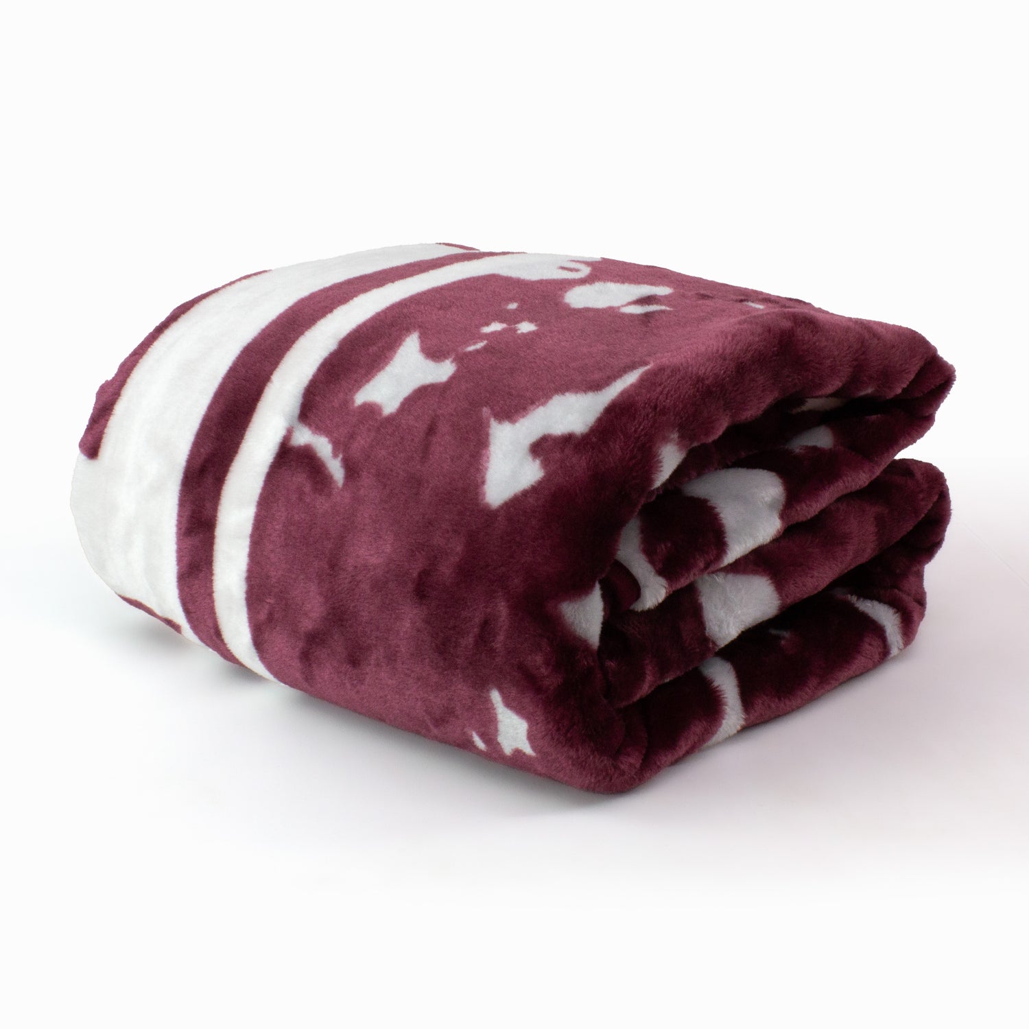 Texas A&M Aggies Plush Throw Blanket, Bedspread, 86" x 63"