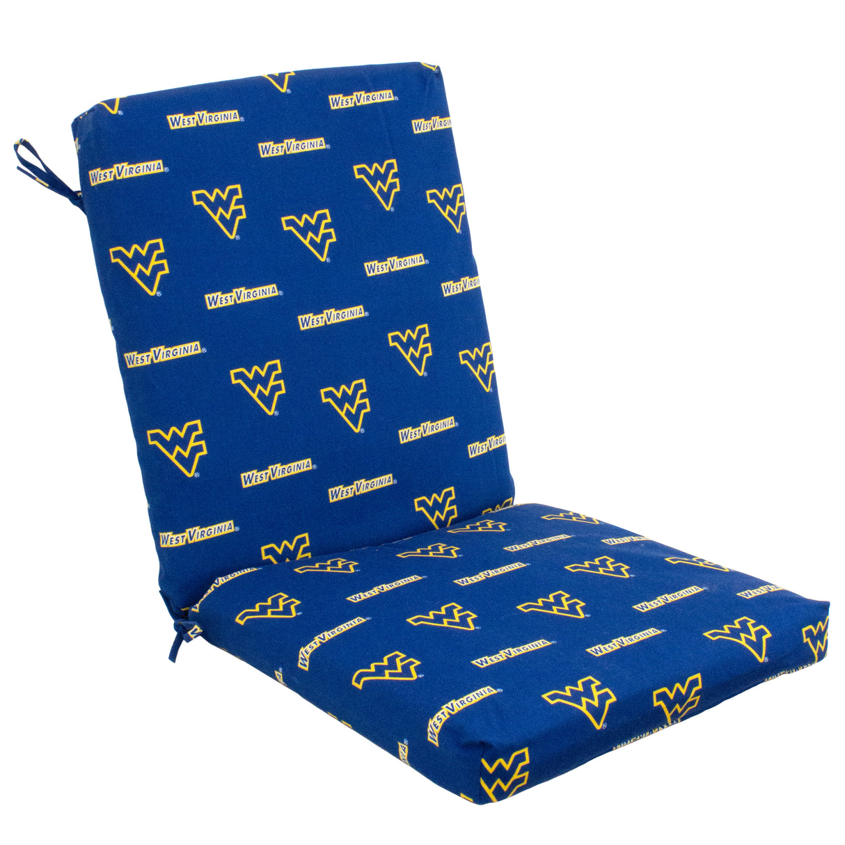 West Virginia Mountaineers Two Piece Chair Cushion
