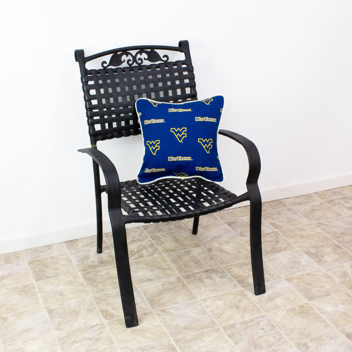 West Virginia Mountaineers Outdoor Decorative Pillow