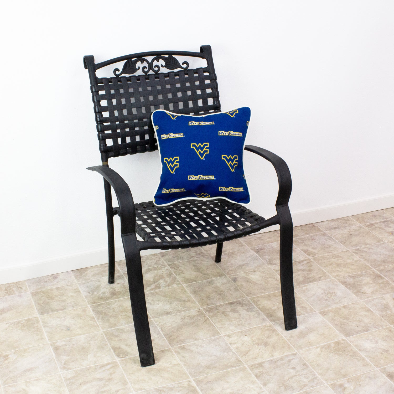 West Virginia Mountaineers Outdoor Decorative Pillow