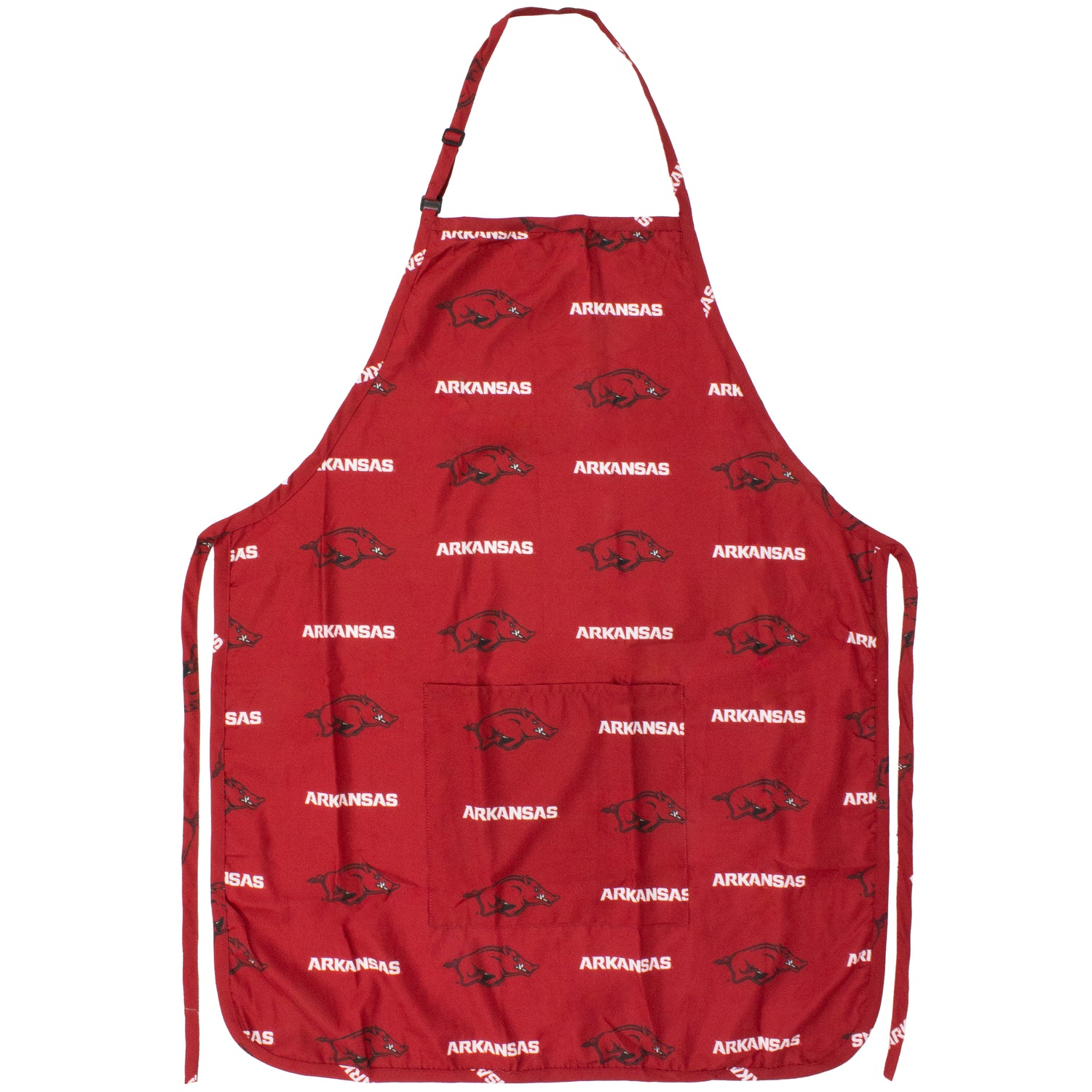 Arkansas Razorbacks Grilling Tailgating Apron with 9" Pocket, Adjustable