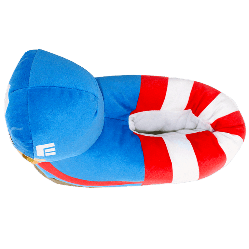 captain america slippers top view