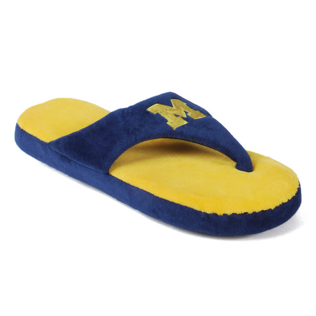 Michigan Wolverines Comfy Feet Flip Flop Slippers