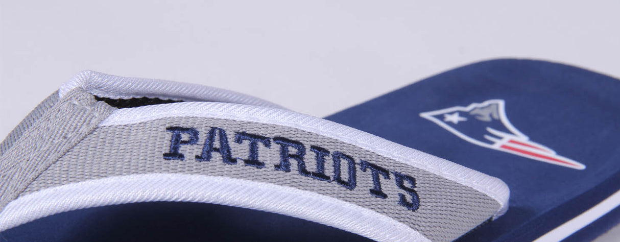 New England Patriots FOCO Contour Flip Flops Sandals