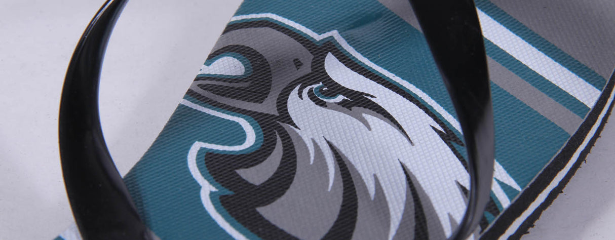 Philadelphia Eagles FOCO Big Logo Flip Flops