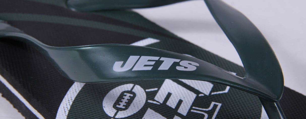 New York Jets FOCO Big Logo Flip Flops
