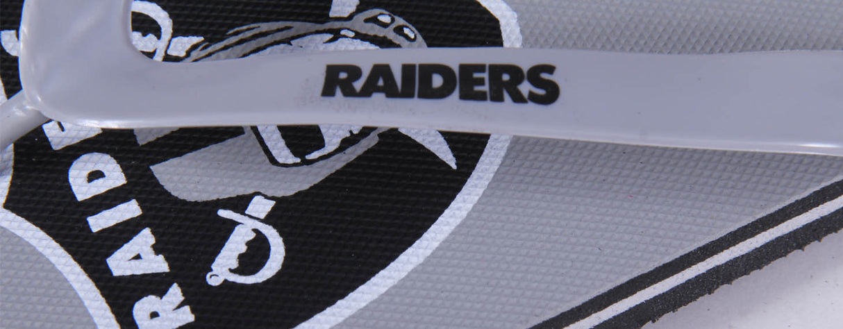 Las Vegas Raiders FOCO Big Logo Flip Flops
