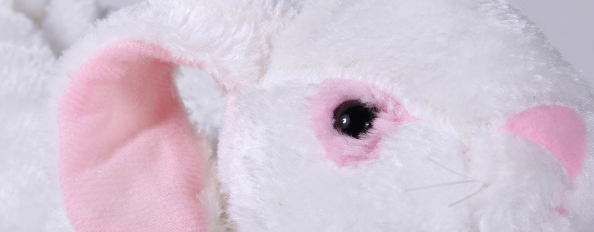 White Bunny Comfy Animal Slippers