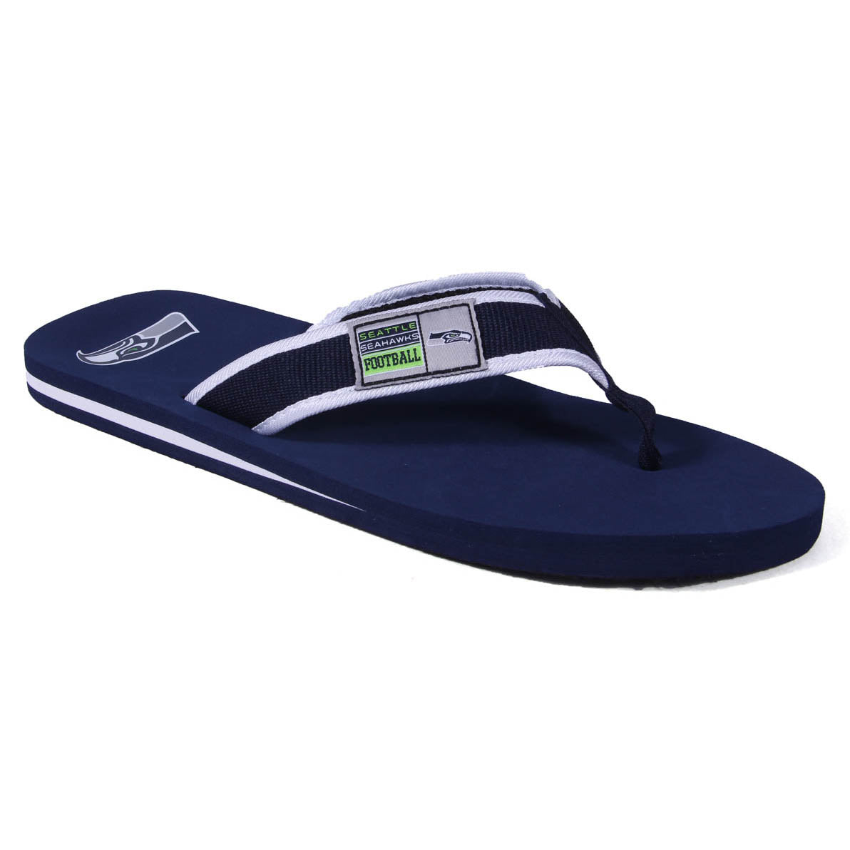 Seattle Seahawks FOCO Contour Flip Flops Sandals