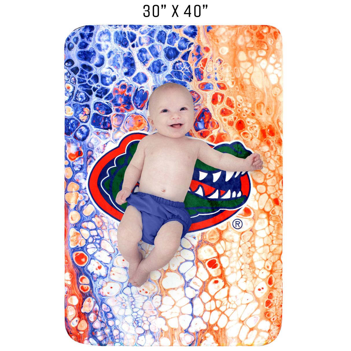 Florida Gators Sublimated Soft Throw Blanket