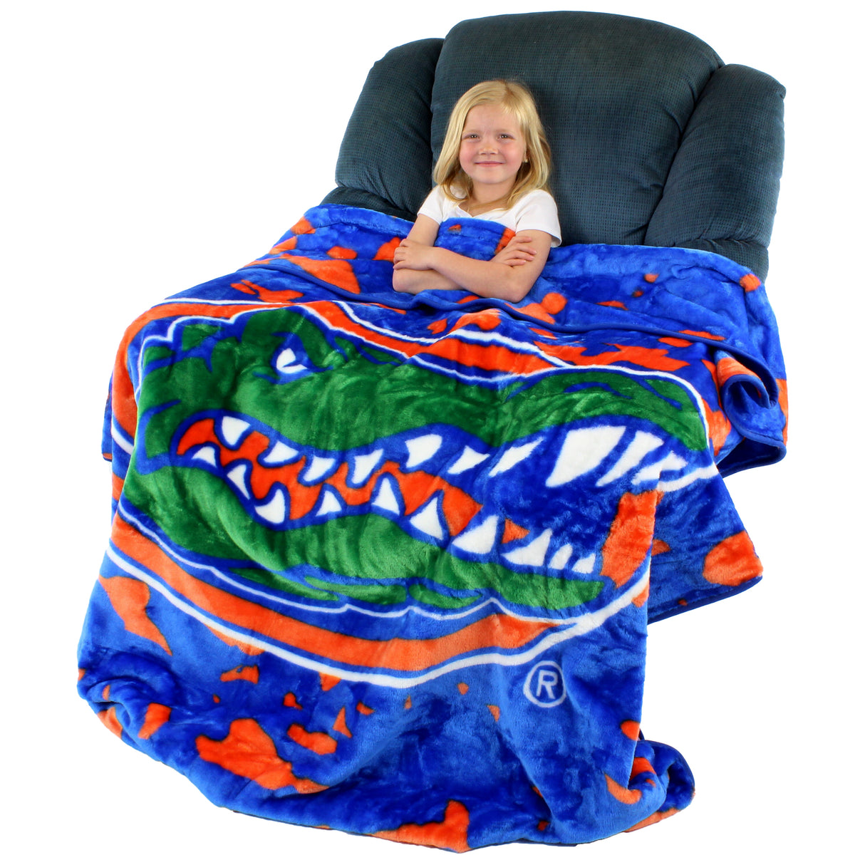 Florida Gators Plush Throw Blanket, Bedspread, 86" x 63"