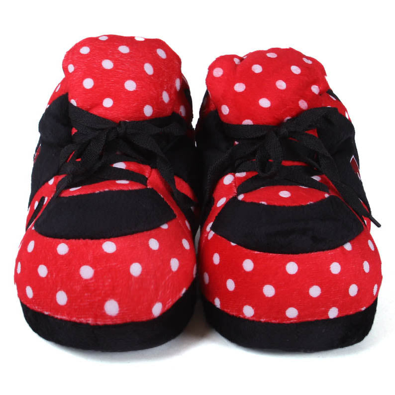 Nebraska Cornhuskers Comfy Feet Polka Dot Slippers