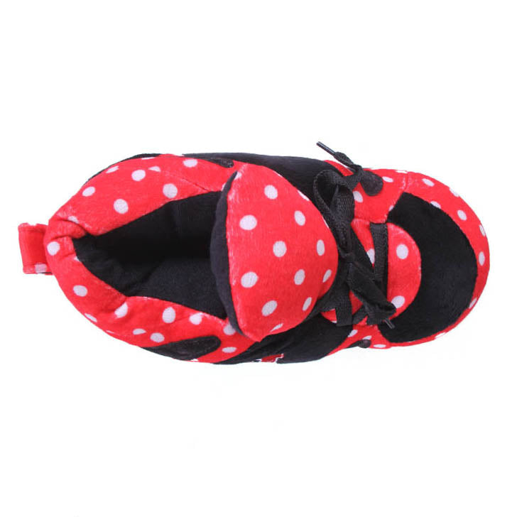 Nebraska Cornhuskers Comfy Feet Polka Dot Slippers