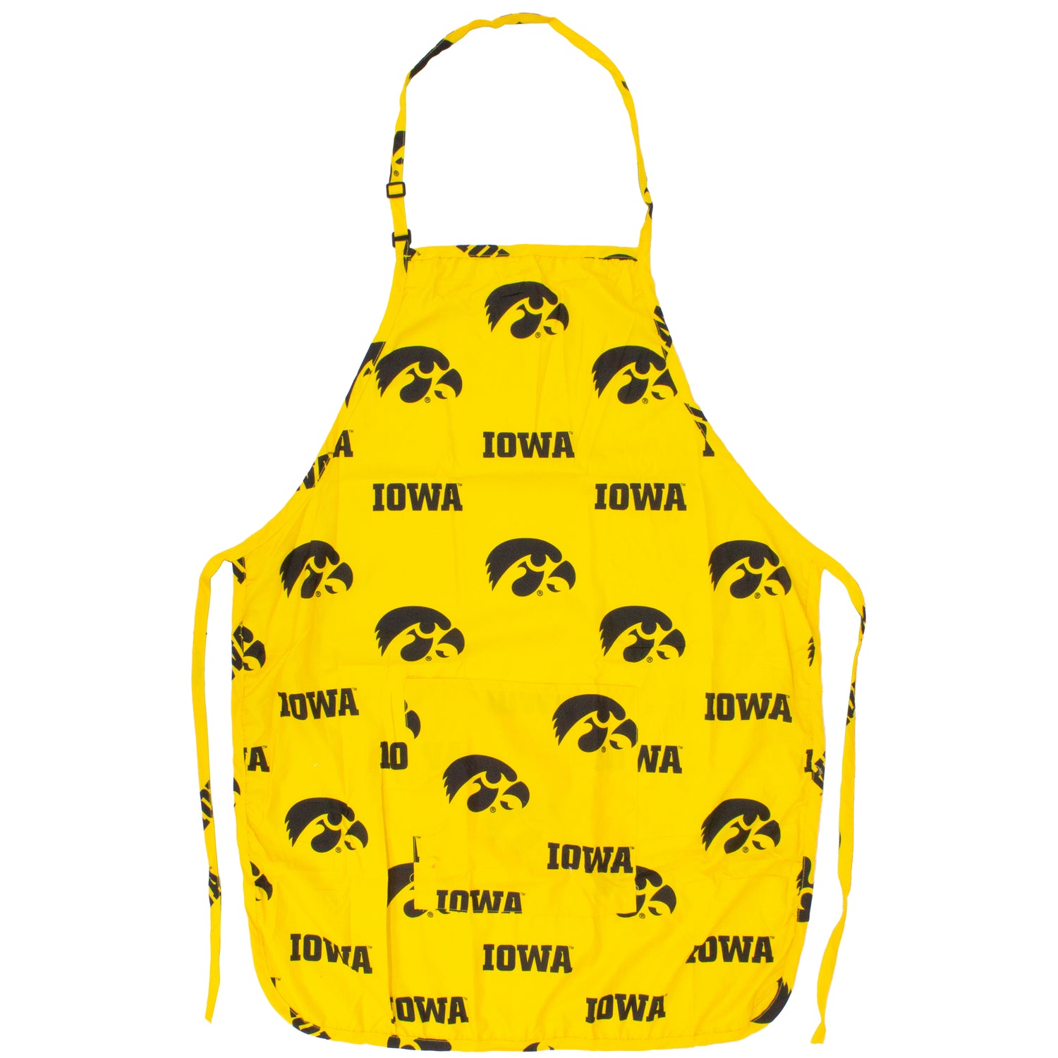 Iowa Hawkeyes Grilling Tailgating Apron with 9" Pocket, Adjustable